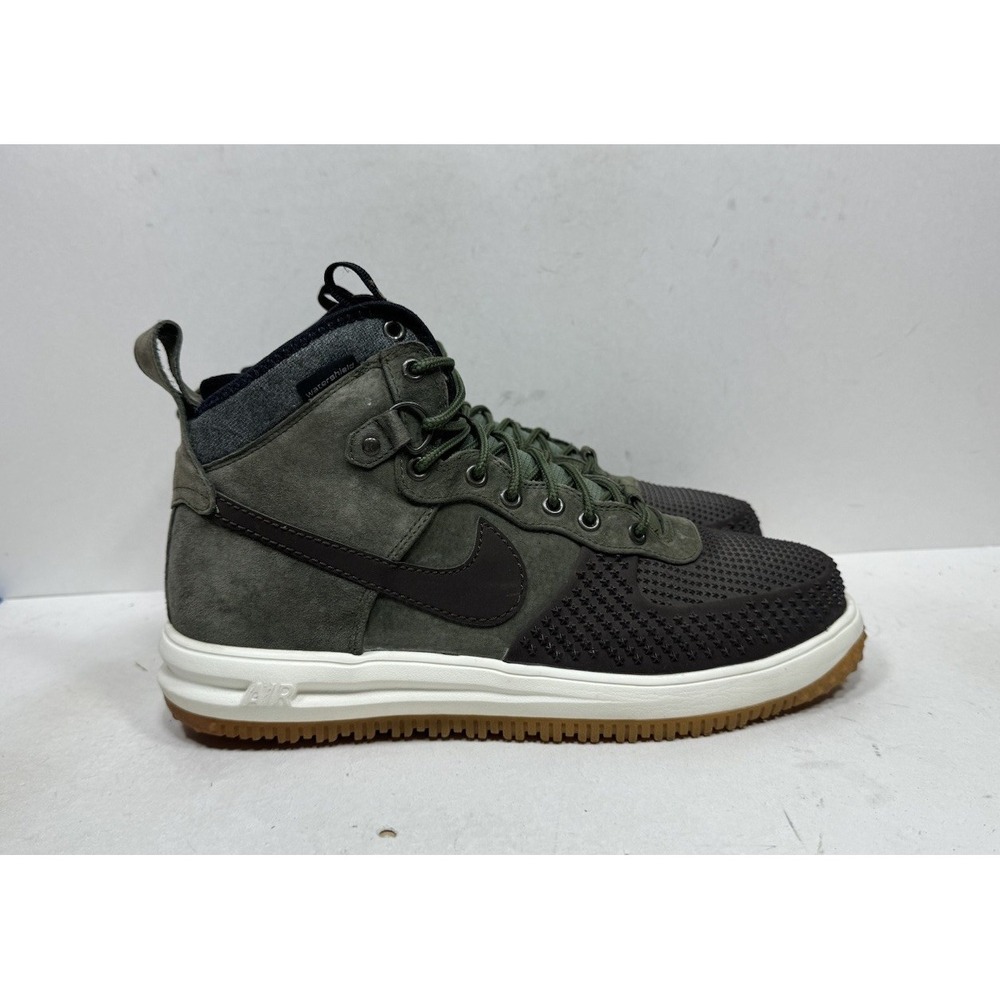 Nike Lunar Force 1 Duckboot Shoes Mens Size 11 Green Winter Sneakers 805899-200